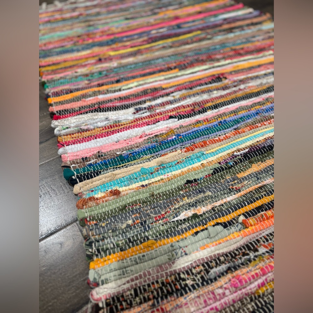 Colorful Striped Rug - Picture 3 of 4